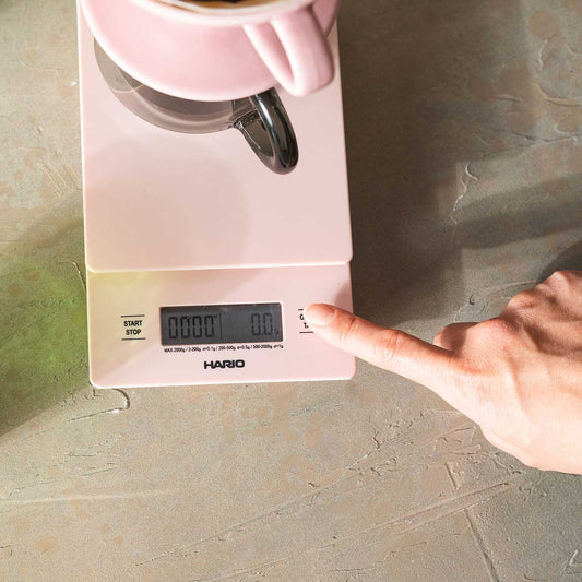 Hario V60 Drip Scale and Timer - Matte Pink - WARES - Specialty Coffee, Teas, and Syrups, Air - Roasted in Rockwall, Texas by Legendary Aviation Coffee Company