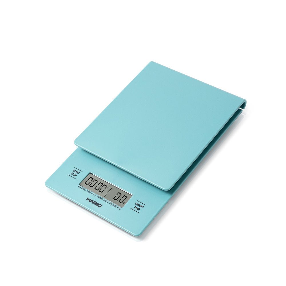 Hario V60 Drip Scale and Timer - Turquoise - WARES - Specialty Coffee, Teas, and Syrups, Air - Roasted in Rockwall, Texas by Legendary Aviation Coffee Company
