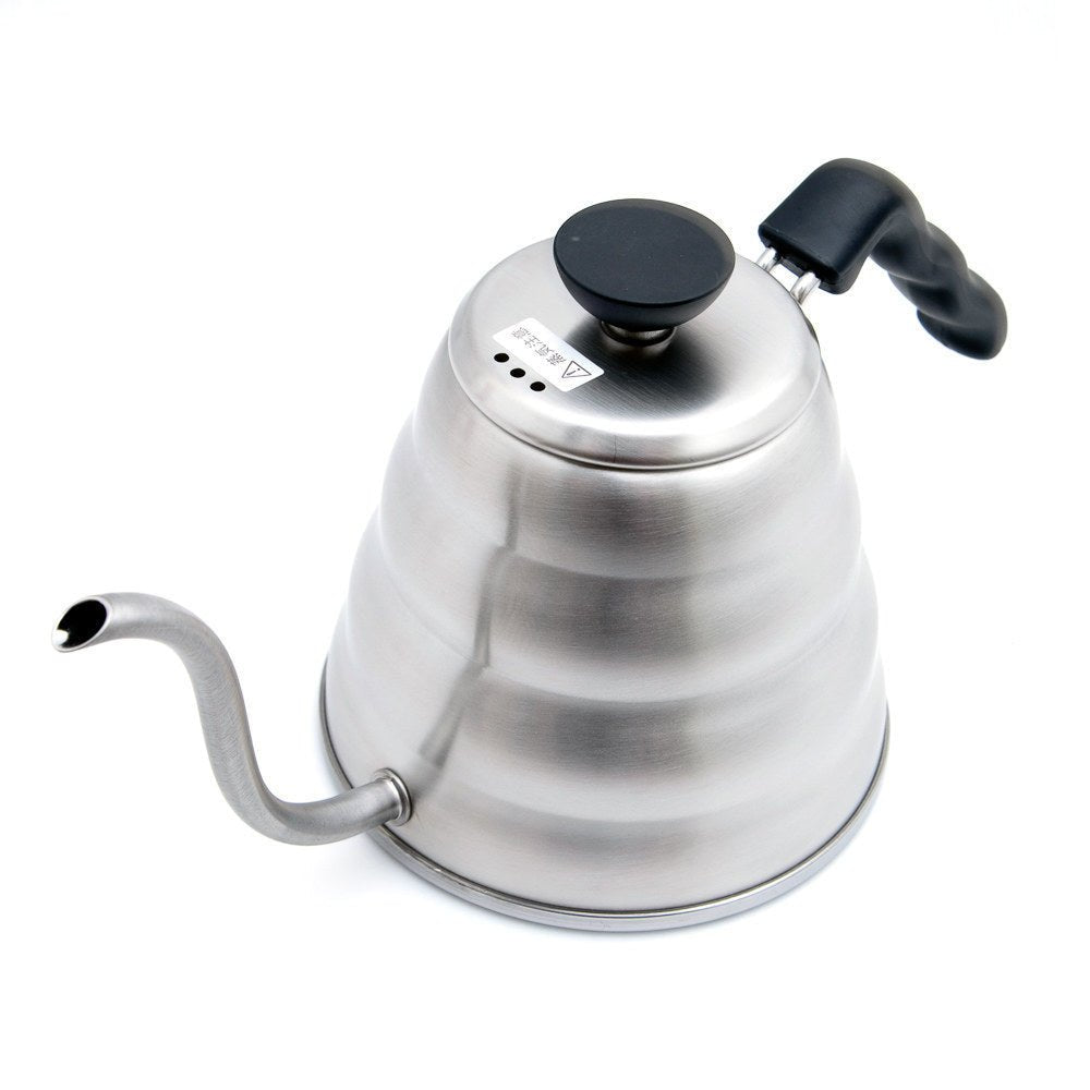 Hario Buono V60 Drip Kettle 1.2L - Silver - WARES - Specialty Coffee, Teas, and Syrups, Air - Roasted in Rockwall, Texas by Legendary Aviation Coffee Company