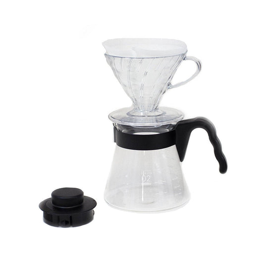 Hario V60 02 Pour Over Coffee Starter Kit - Black - WARES - Specialty Coffee, Teas, and Syrups, Air - Roasted in Rockwall, Texas by Legendary Aviation Coffee Company