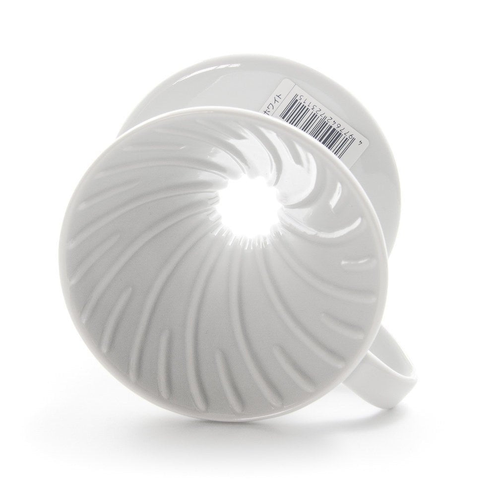 V60 Ceramic Coffee Dripper 02 - White - WARES - Specialty Coffee, Teas, and Syrups, Air - Roasted in Rockwall, Texas by Legendary Aviation Coffee Company
