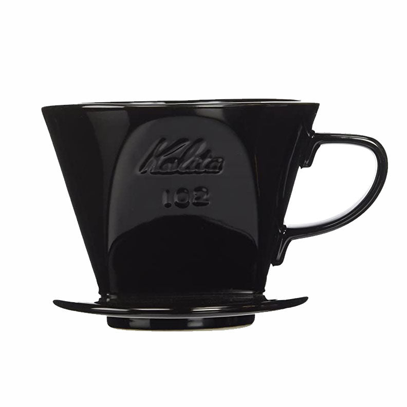 Kalita Style 102 Ceramic Coffee Dripper - Black - WARES - Specialty Coffee, Teas, and Syrups, Air - Roasted in Rockwall, Texas by Legendary Aviation Coffee Company