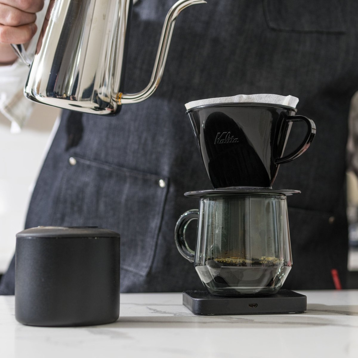 Kalita Style 102 Coffee Dripper - Black Plastic - WARES - Specialty Coffee, Teas, and Syrups, Air - Roasted in Rockwall, Texas by Legendary Aviation Coffee Company