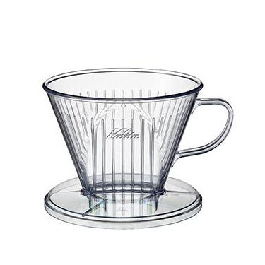 Kalita Style 103 Wide Brim Coffee Dripper - Clear Plastic - WARES - Specialty Coffee, Teas, and Syrups, Air - Roasted in Rockwall, Texas by Legendary Aviation Coffee Company