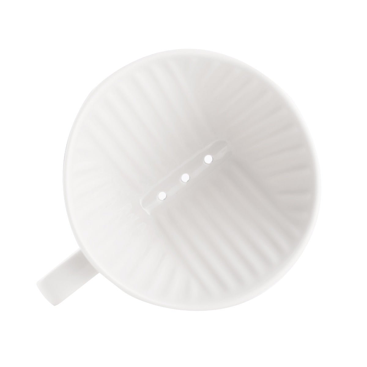Kalita Style 102 Ceramic Coffee Dripper - White - WARES - Specialty Coffee, Teas, and Syrups, Air - Roasted in Rockwall, Texas by Legendary Aviation Coffee Company