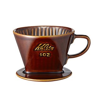 Kalita Style 102 Ceramic Coffee Dripper - Brown - WARES - Specialty Coffee, Teas, and Syrups, Air - Roasted in Rockwall, Texas by Legendary Aviation Coffee Company