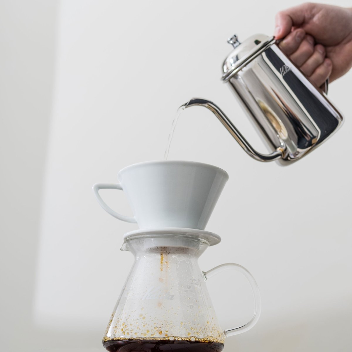 Kalita Wave Narrow Stainless Steel Gooseneck Kettle - 700ml - WARES - Specialty Coffee, Teas, and Syrups, Air - Roasted in Rockwall, Texas by Legendary Aviation Coffee Company