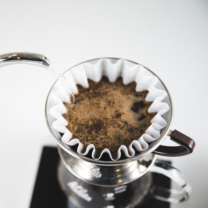 Kalita Wave 155 Stainless Steel Coffee Dripper - WARES - Specialty Coffee, Teas, and Syrups, Air - Roasted in Rockwall, Texas by Legendary Aviation Coffee Company