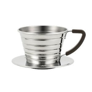 Kalita Wave 155 Stainless Steel Coffee Dripper - WARES - Specialty Coffee, Teas, and Syrups, Air - Roasted in Rockwall, Texas by Legendary Aviation Coffee Company