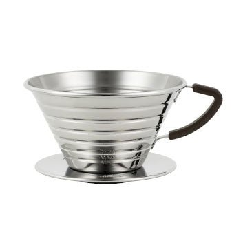 Kalita Wave 185 Stainless Steel Coffee Dripper - WARES - Specialty Coffee, Teas, and Syrups, Air - Roasted in Rockwall, Texas by Legendary Aviation Coffee Company