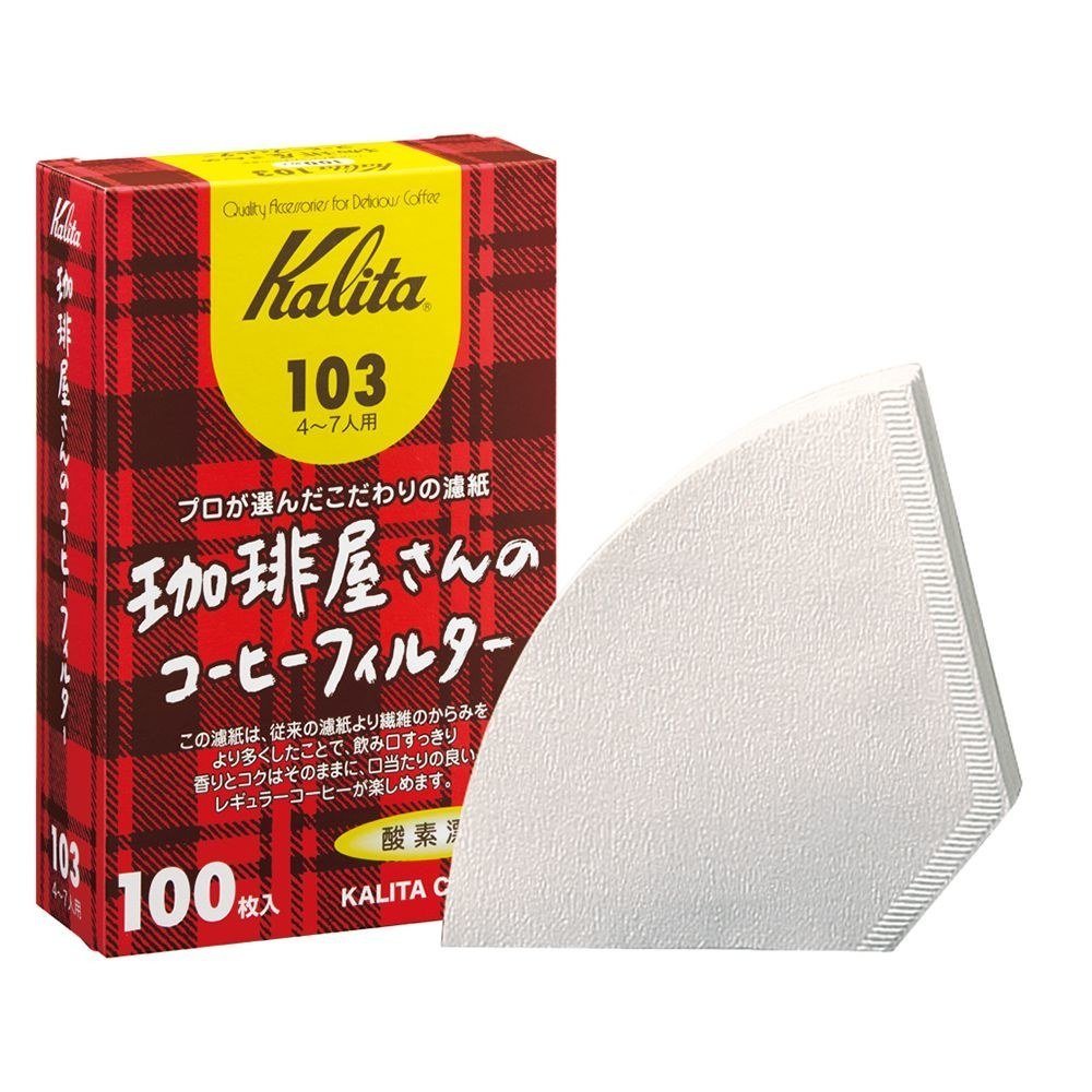 Kalita 103 Paper Filter White (100ct) - WARES - Specialty Coffee, Teas, and Syrups, Air - Roasted in Rockwall, Texas by Legendary Aviation Coffee Company