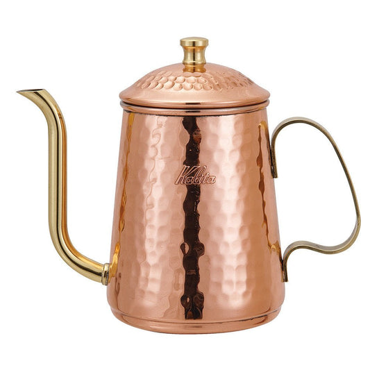 Kalita Copper Gooseneck Kettle - 600ml - WARES - Specialty Coffee, Teas, and Syrups, Air - Roasted in Rockwall, Texas by Legendary Aviation Coffee Company