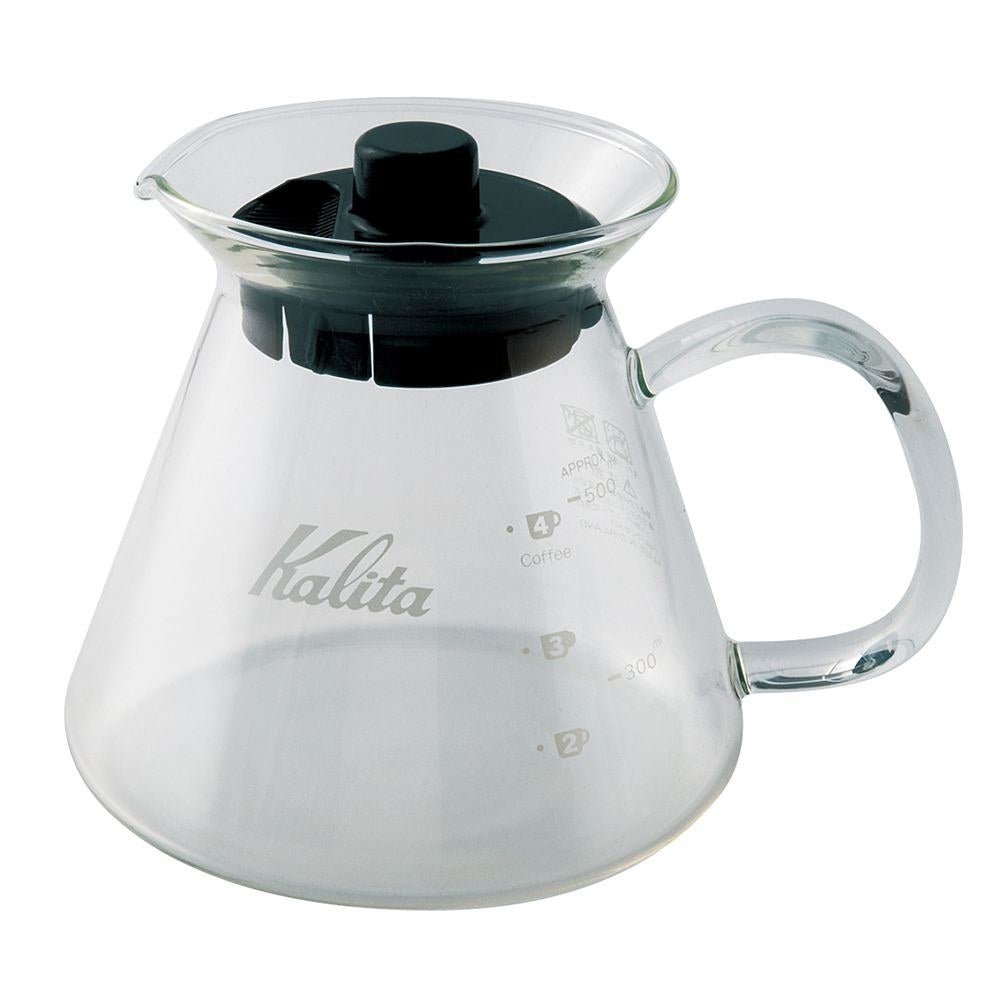 Kalita Wave Glass Coffee Server - 500ml - WARES - Specialty Coffee, Teas, and Syrups, Air - Roasted in Rockwall, Texas by Legendary Aviation Coffee Company