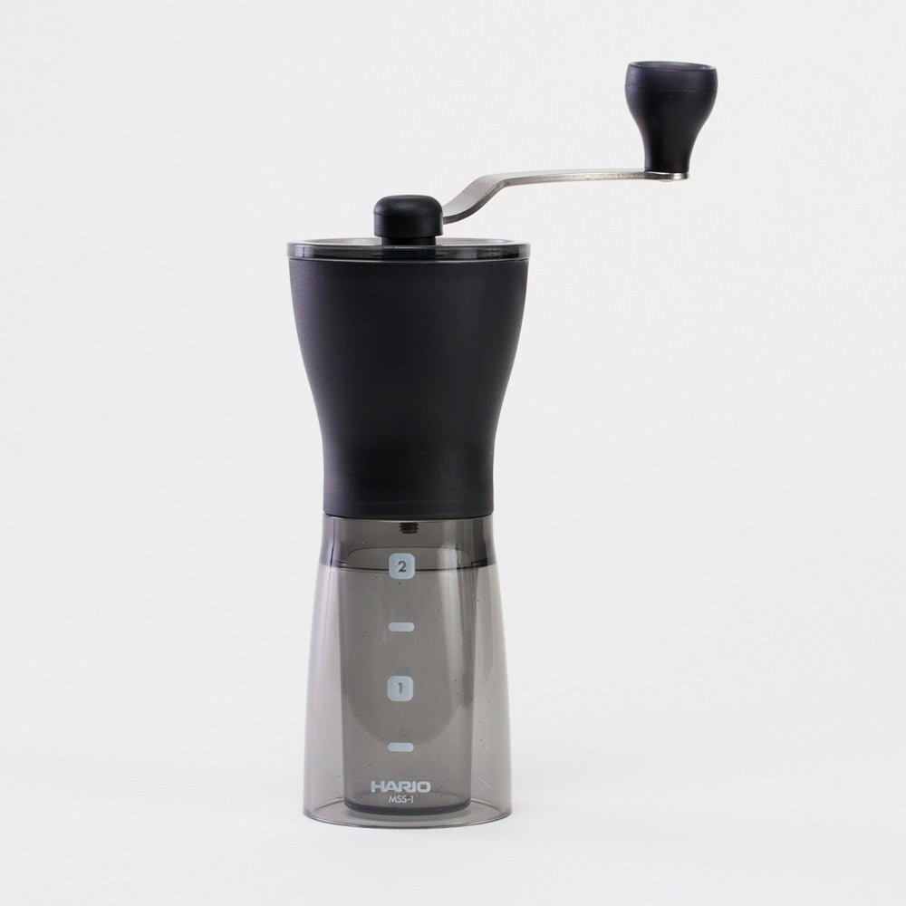 Hario Mini Slim+ Ceramic Coffee Mill - WARES - Specialty Coffee, Teas, and Syrups, Air - Roasted in Rockwall, Texas by Legendary Aviation Coffee Company