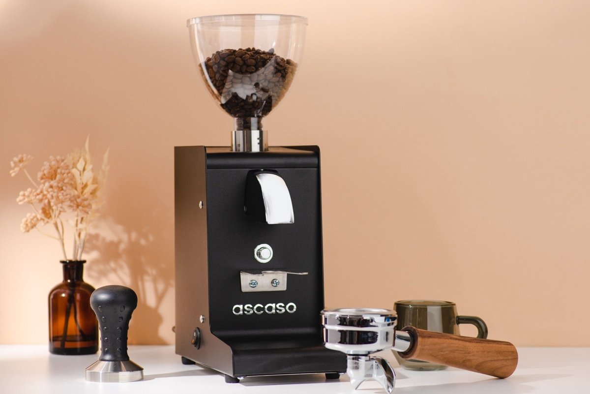 Ascaso i - STEEL Flat Burr Home Coffee Grinder, 54MM - Black - EQUIPMENT - Specialty Coffee, Teas, and Syrups, Air - Roasted in Rockwall, Texas by Legendary Aviation Coffee Company