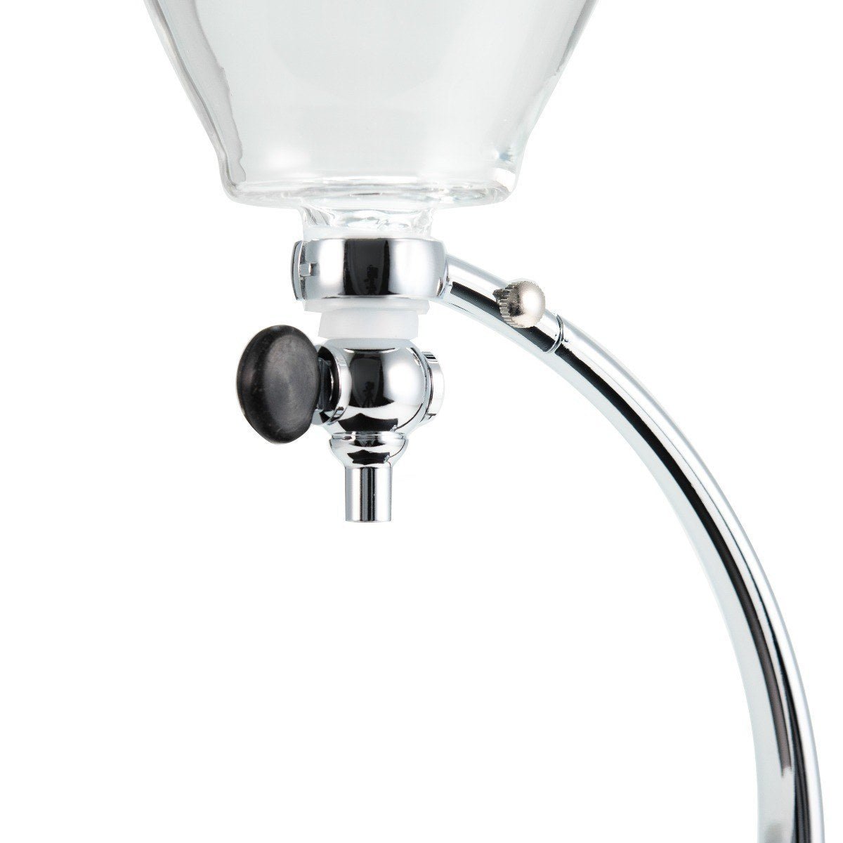 Yama Glass Silverton Brewer w/ Black Base & Silver Accents - WARES - Specialty Coffee, Teas, and Syrups, Air - Roasted in Rockwall, Texas by Legendary Aviation Coffee Company