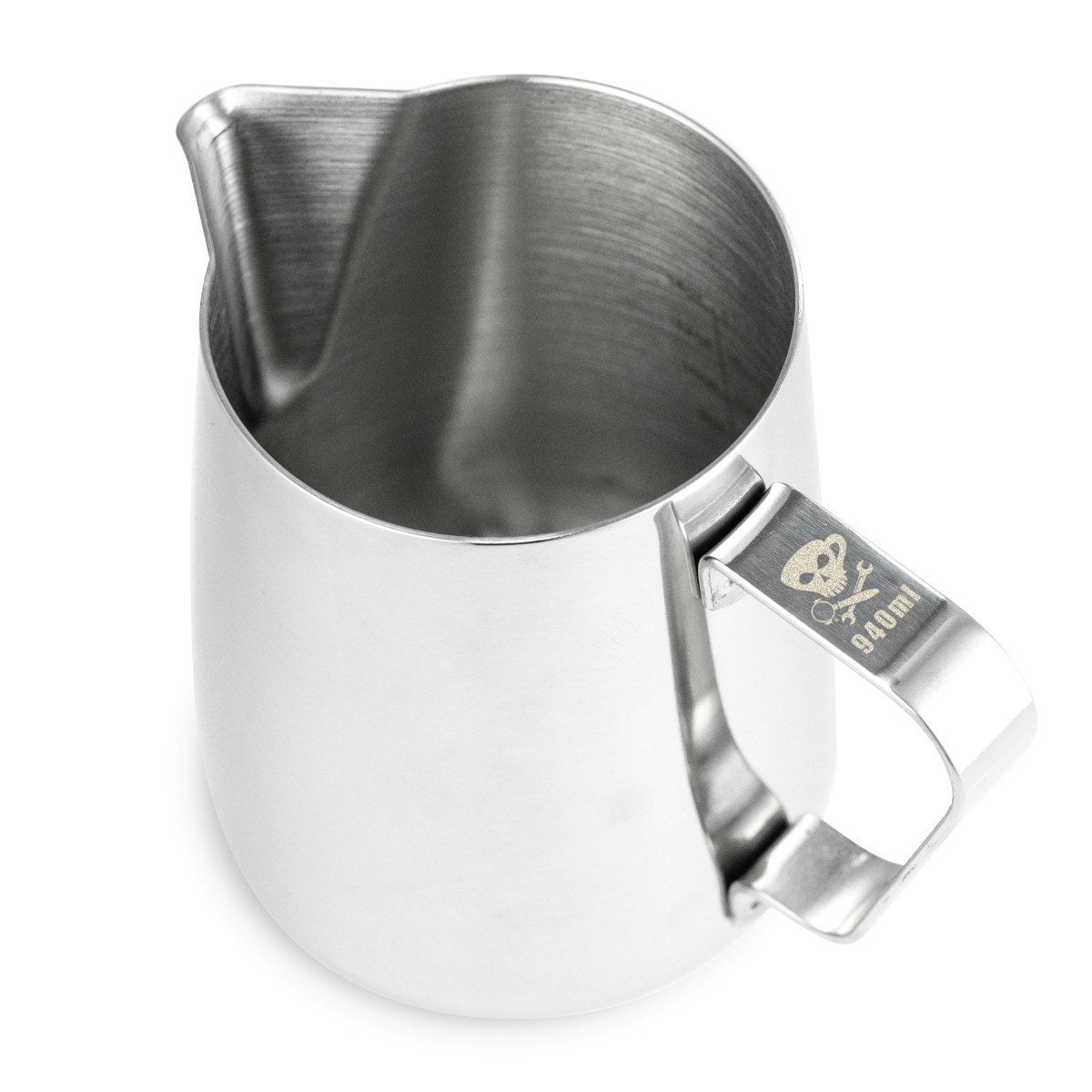 Barista Basics Frothing Pitcher 32oz - Silver - WARES - Specialty Coffee, Teas, and Syrups, Air - Roasted in Rockwall, Texas by Legendary Aviation Coffee Company