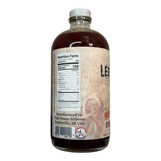 Strawberry Grace Simple Syrup | Exclusively for Legendary Aviation Coffee - syrups - Specialty Coffee, Teas, and Syrups, Air - Roasted in Rockwall, Texas by Legendary Aviation Coffee Company
