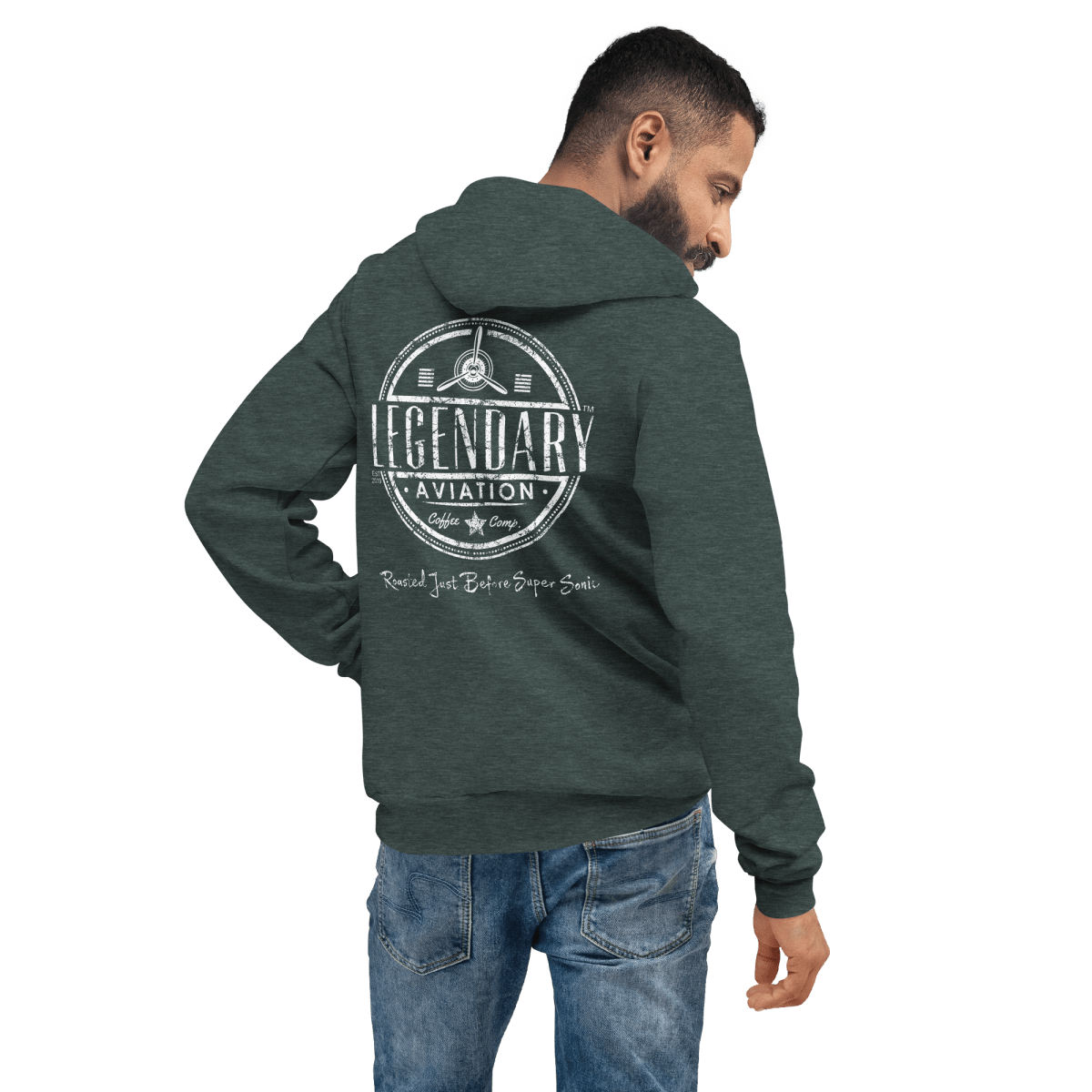 Unisex hoodie - Sweatshirts - Specialty Coffee, Teas, and Syrups, Air - Roasted in Rockwall, Texas by Legendary Aviation Coffee Company