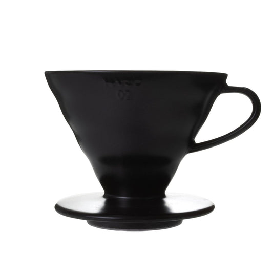 V60 Ceramic Coffee Dripper 02 - Black - WARES - Specialty Coffee, Teas, and Syrups, Air - Roasted in Rockwall, Texas by Legendary Aviation Coffee Company