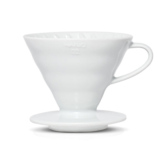V60 Ceramic Coffee Dripper 02 - White - WARES - Specialty Coffee, Teas, and Syrups, Air - Roasted in Rockwall, Texas by Legendary Aviation Coffee Company