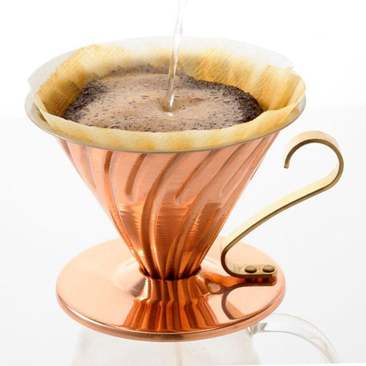 V60 Copper Coffee Dripper 02 - WARES - Specialty Coffee, Teas, and Syrups, Air - Roasted in Rockwall, Texas by Legendary Aviation Coffee Company