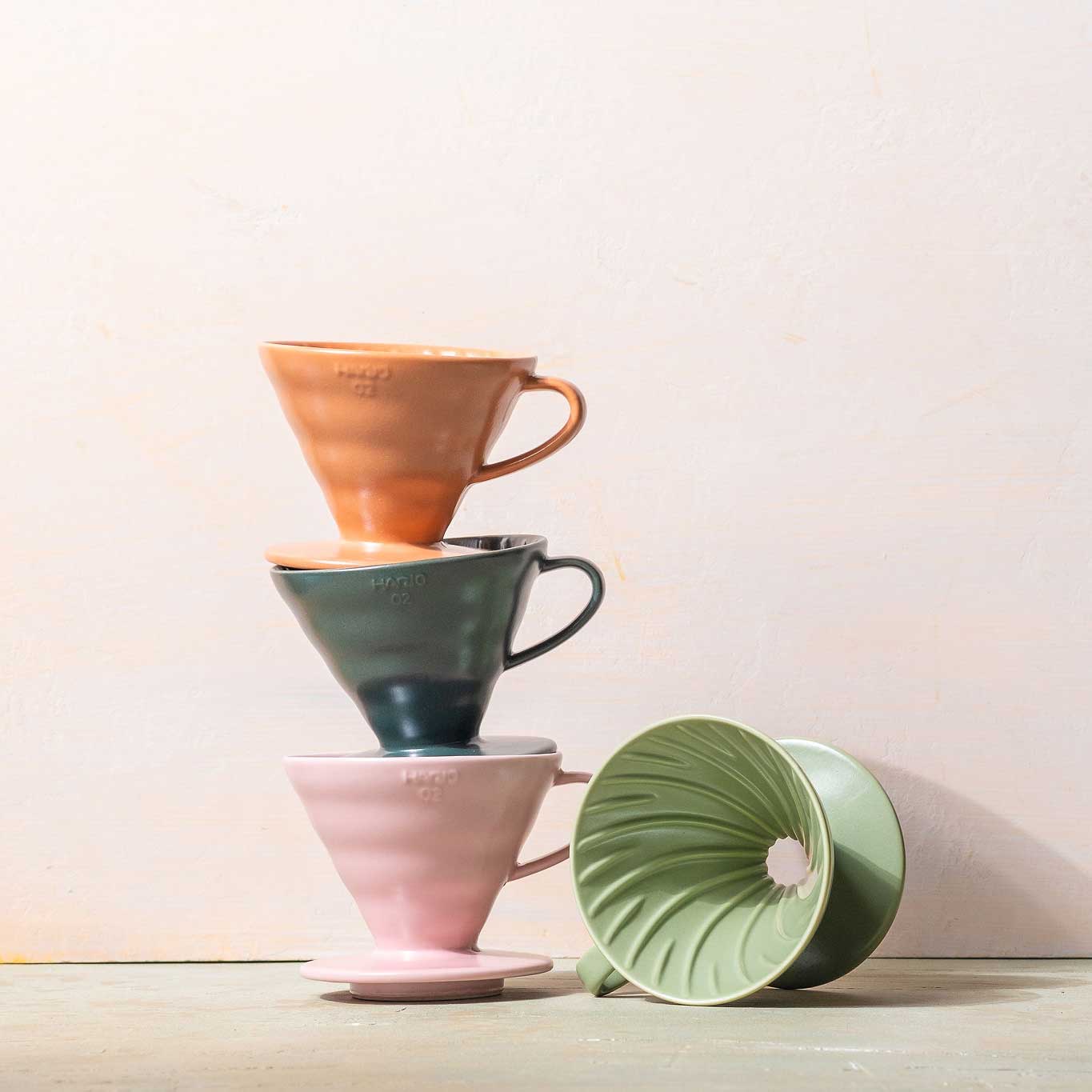 V60 Ceramic Coffee Dripper 02 - Pink - WARES - Specialty Coffee, Teas, and Syrups, Air - Roasted in Rockwall, Texas by Legendary Aviation Coffee Company