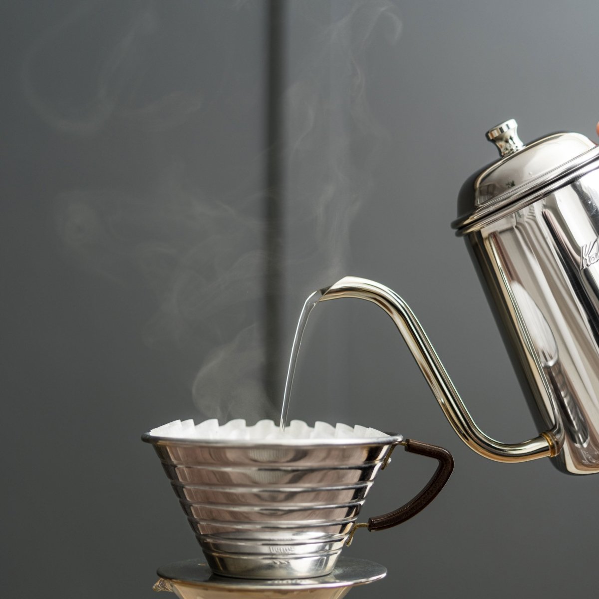 Kalita Wave 185 Stainless Steel Coffee Dripper - WARES - Specialty Coffee, Teas, and Syrups, Air - Roasted in Rockwall, Texas by Legendary Aviation Coffee Company