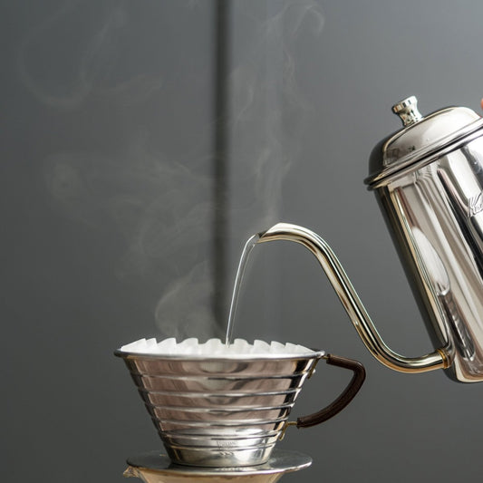 Kalita Wave 185 Stainless Steel Coffee Dripper - WARES - Specialty Coffee, Teas, and Syrups, Air - Roasted in Rockwall, Texas by Legendary Aviation Coffee Company