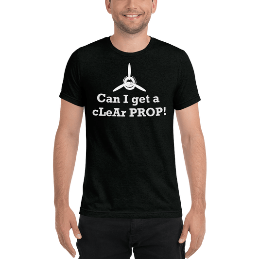 Tri - Blend T-Shirt - Clear Prop! - Legendary Aviation Coffee Company - T-shirt