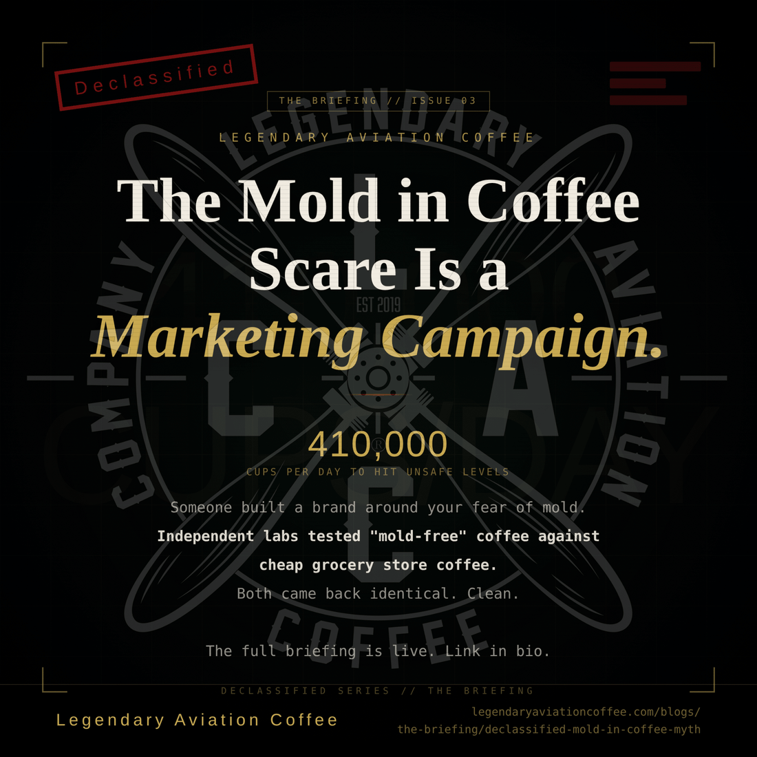 Declassified: The Mold in Coffee Myth - Legendary Aviation Coffee Company