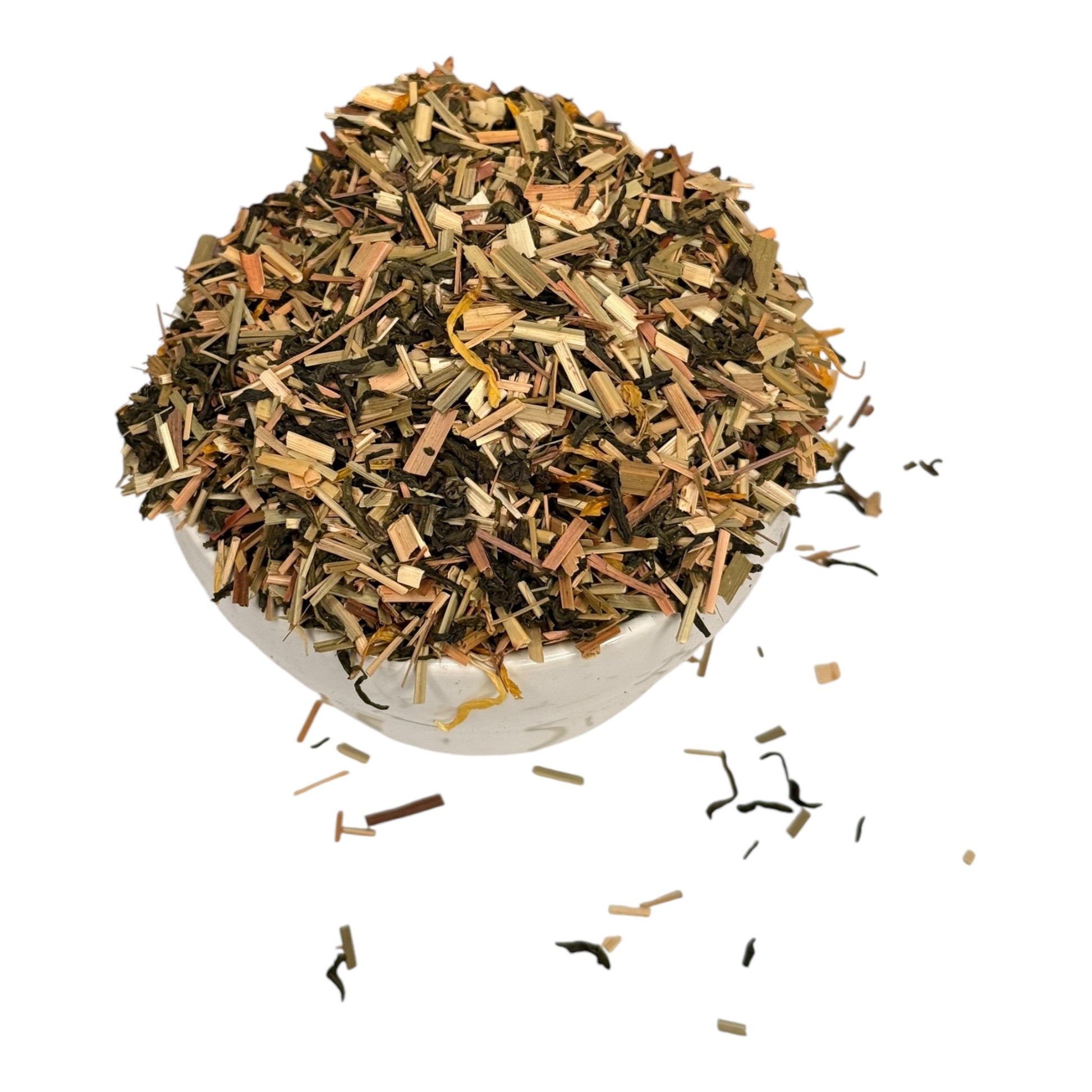 Sunshine Susie Jasmine Citrus Green Tea by Legendary Aviation Coffee Company in Rockwall, Texas – a refreshing green tea blend with bright citrus flavors and aromatic jasmine, perfect for a light, uplifting brew