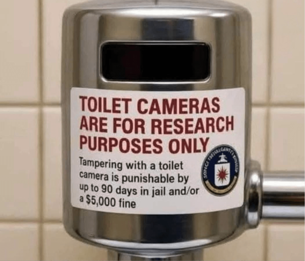 Toilet Camera - Stickers - Specialty Coffee, Air-Roasted in Rockwall, Texas by Legendary Aviation Coffee Company