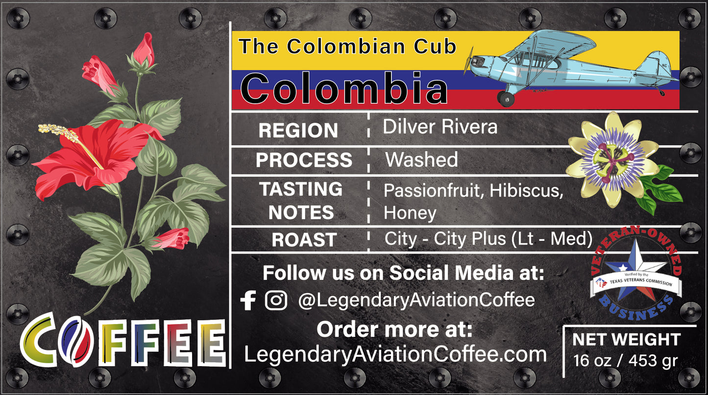 Legendary, Colombia, Cub, Local, Rockwall, Coffee, Air-Roasted, Specialty Coffee