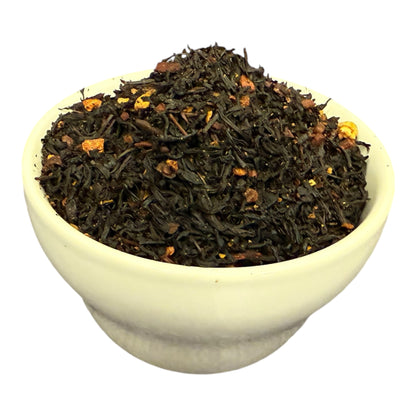 Cinnamon Blaze Betty Tea by Legendary Aviation Coffee Company in Rockwall, Texas – specialty black tea blend with cinnamon and orange peel from RoyalNY, perfect for cozy sipping or gifting.