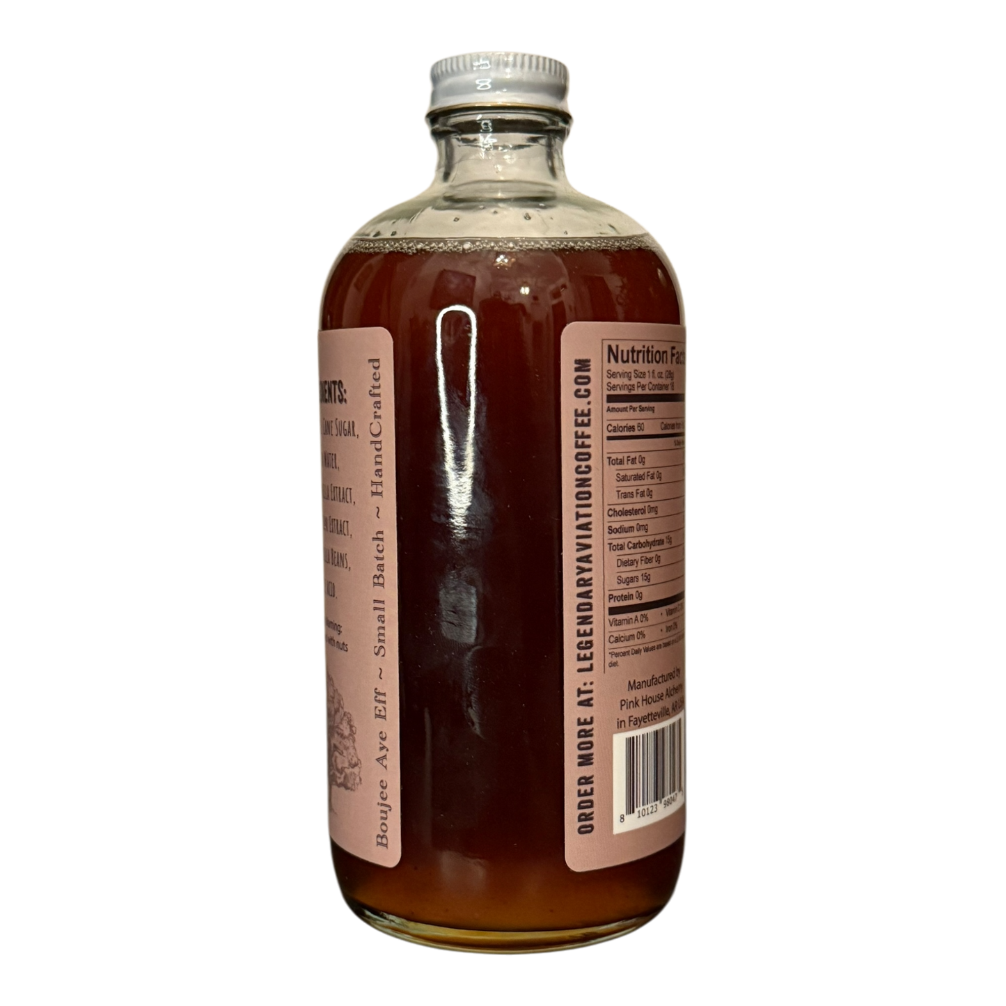 Legendary Pecan Bliss - Exclusive Syrup by Legendary Aviation Coffee and Pink House Alchemy