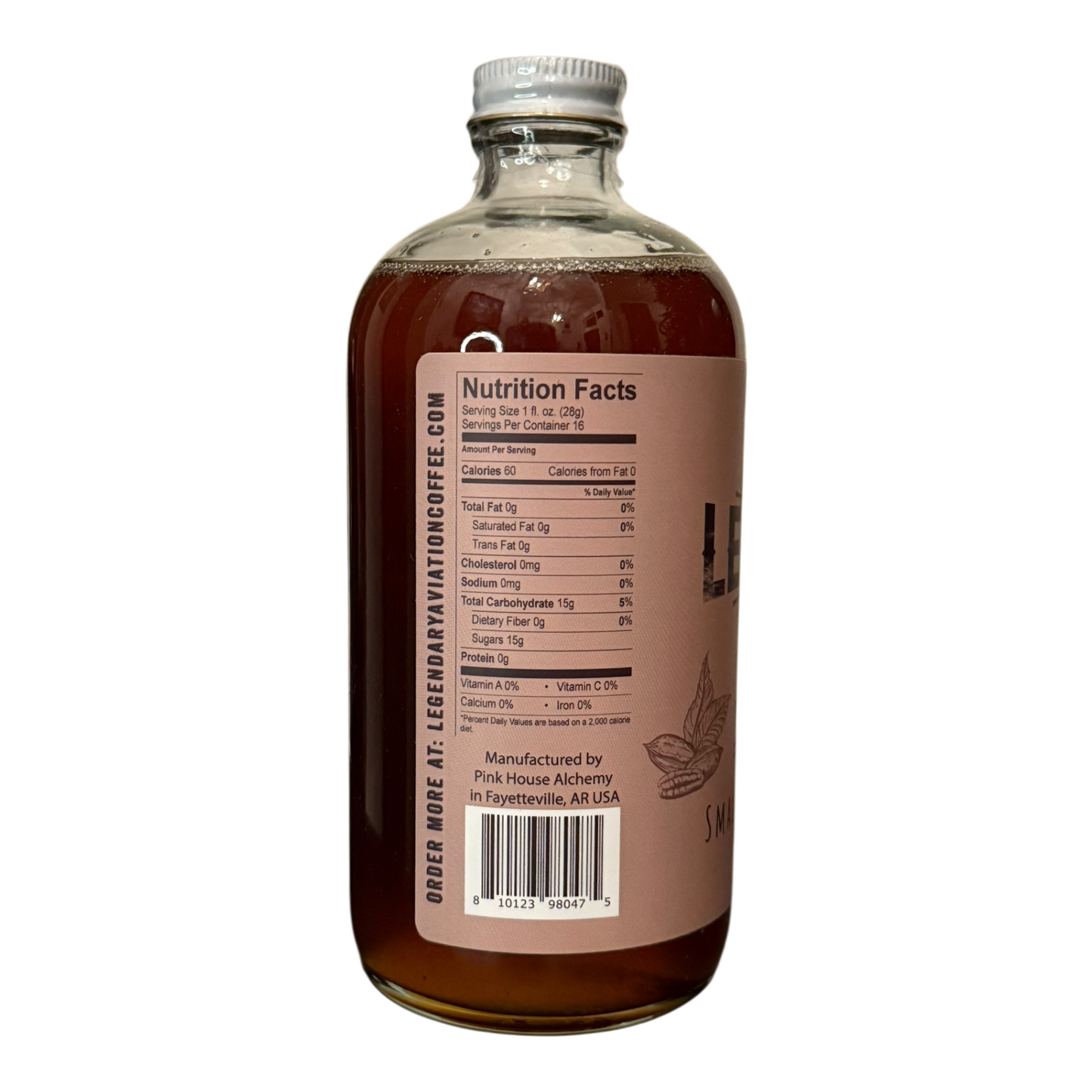 Legendary Pecan Bliss - Exclusive Syrup by Legendary Aviation Coffee and Pink House Alchemy