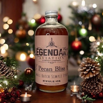 Legendary Pecan Bliss - Exclusive Syrup by Legendary Aviation Coffee and Pink House Alchemy