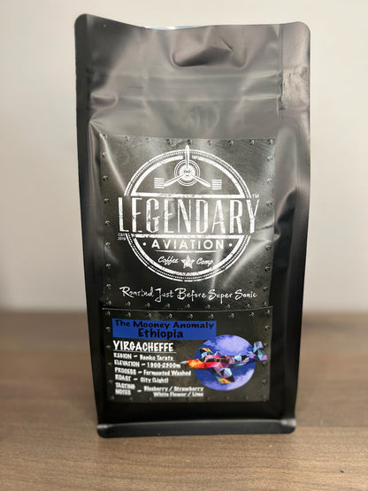 Legendary Aviation Specialty Coffee, Mooney Anomaly, Ethiopia Front, Rockwall Coffee, Local