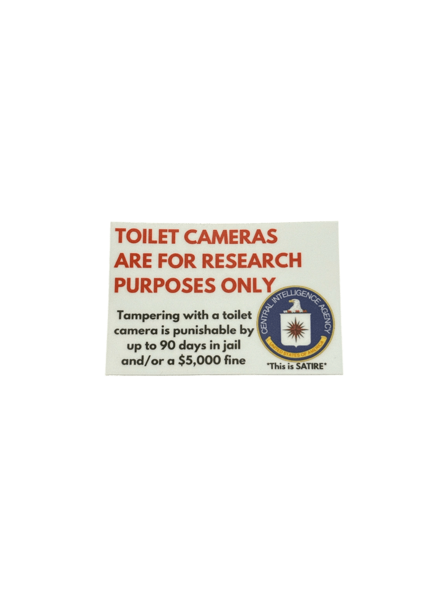 Toilet Camera - Stickers - Specialty Coffee, Air-Roasted in Rockwall, Texas by Legendary Aviation Coffee Company