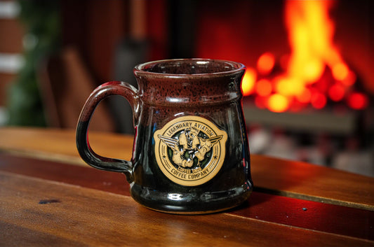 Legendary Aviator Lava Rock Mug | Handmade