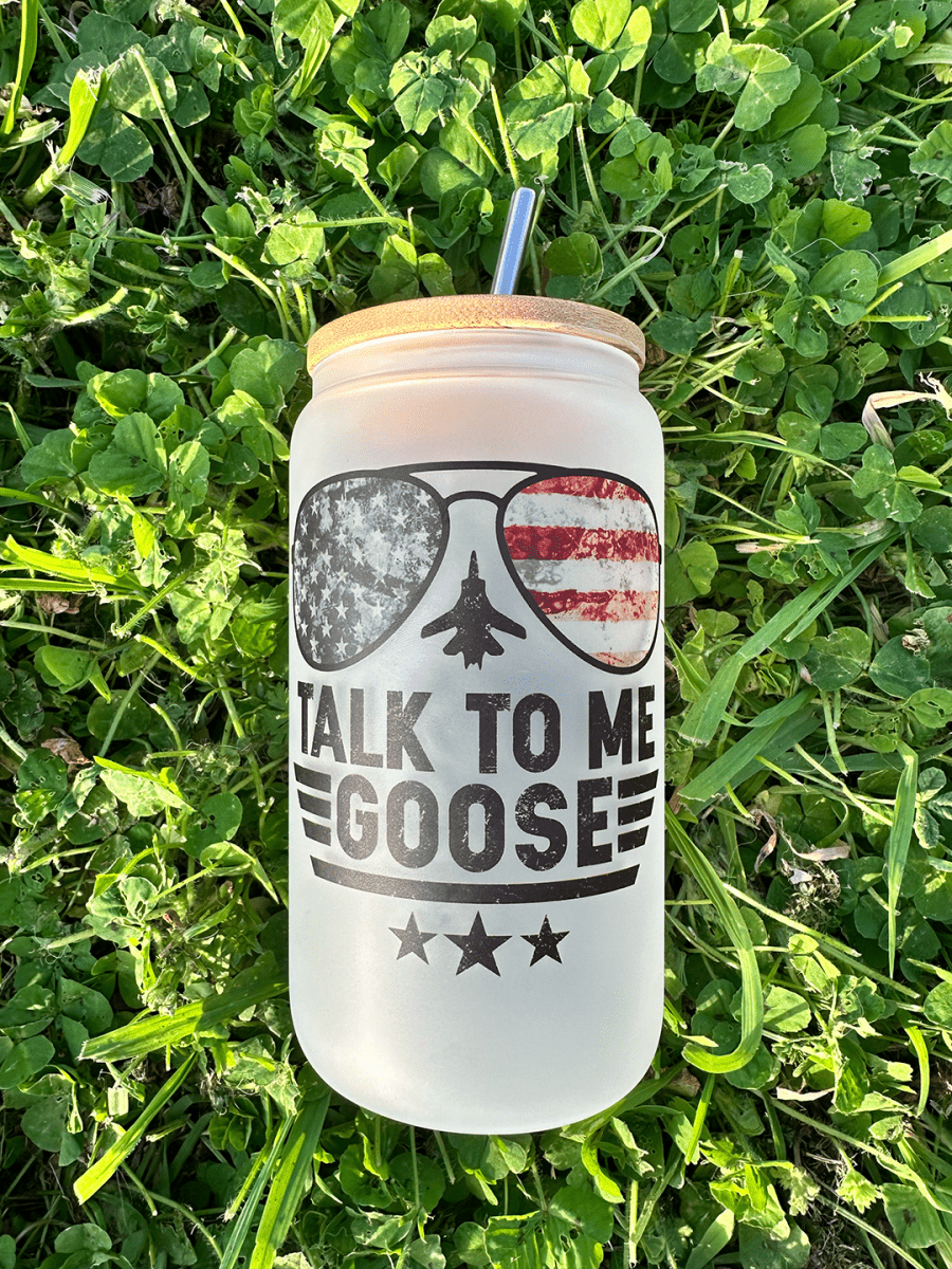 Talk to Me Goose – Legendary 16oz Frosted Glass - Thumbnail 2