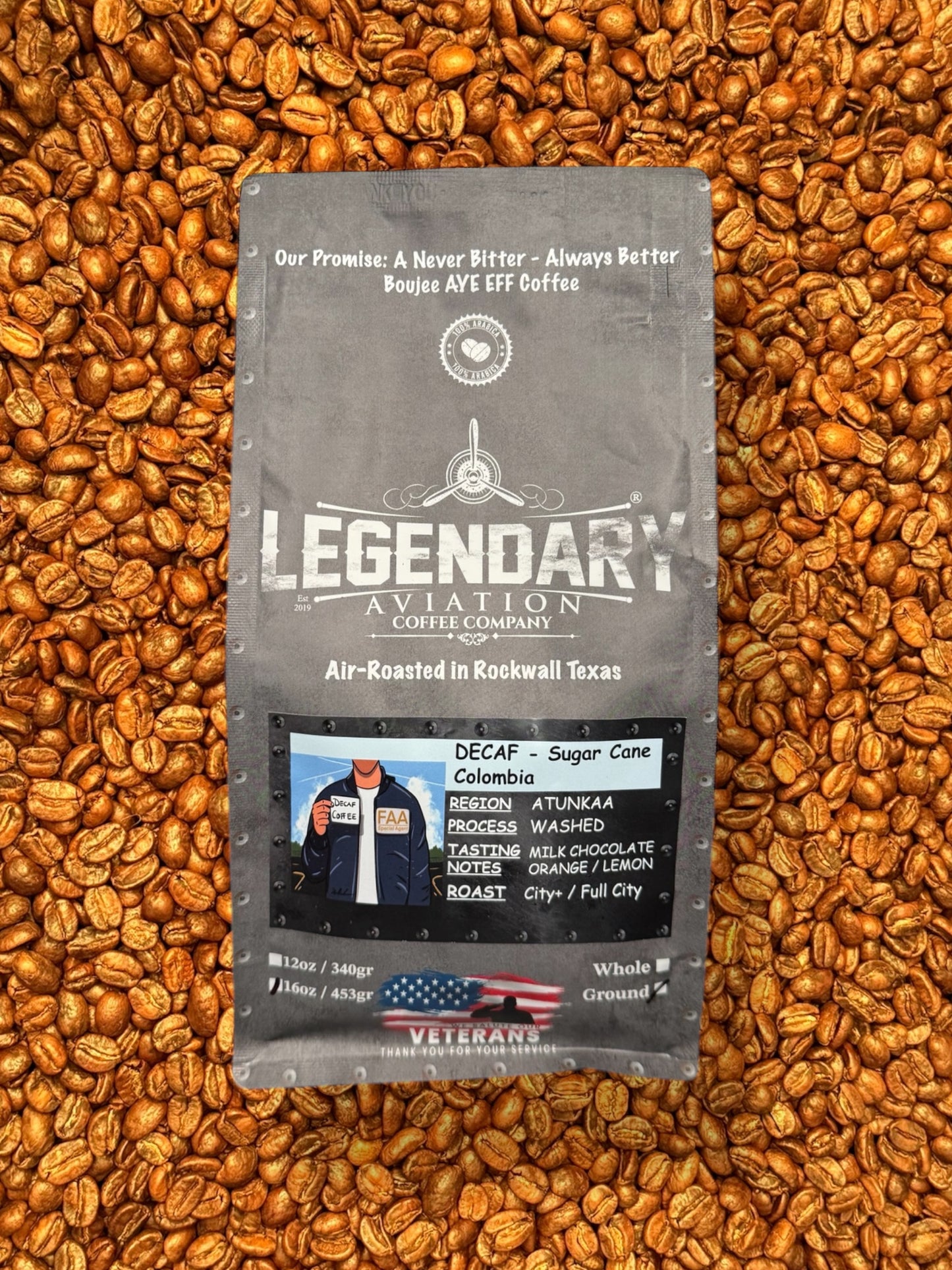 FAA Agent DECAF | Sugar Cane Colombian | Sweet and Smooth