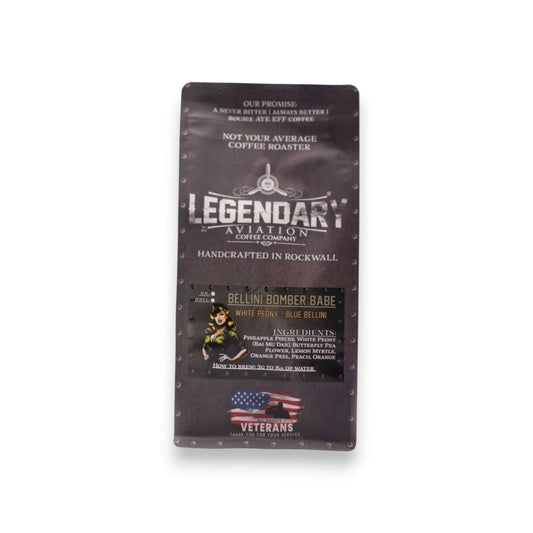 Bellini Bomber Babe | Blue Bellini - Released 3/4/25 - Teas - Specialty Coffee, Teas, and Syrups, Air - Roasted in Rockwall, Texas by Legendary Aviation Coffee Company