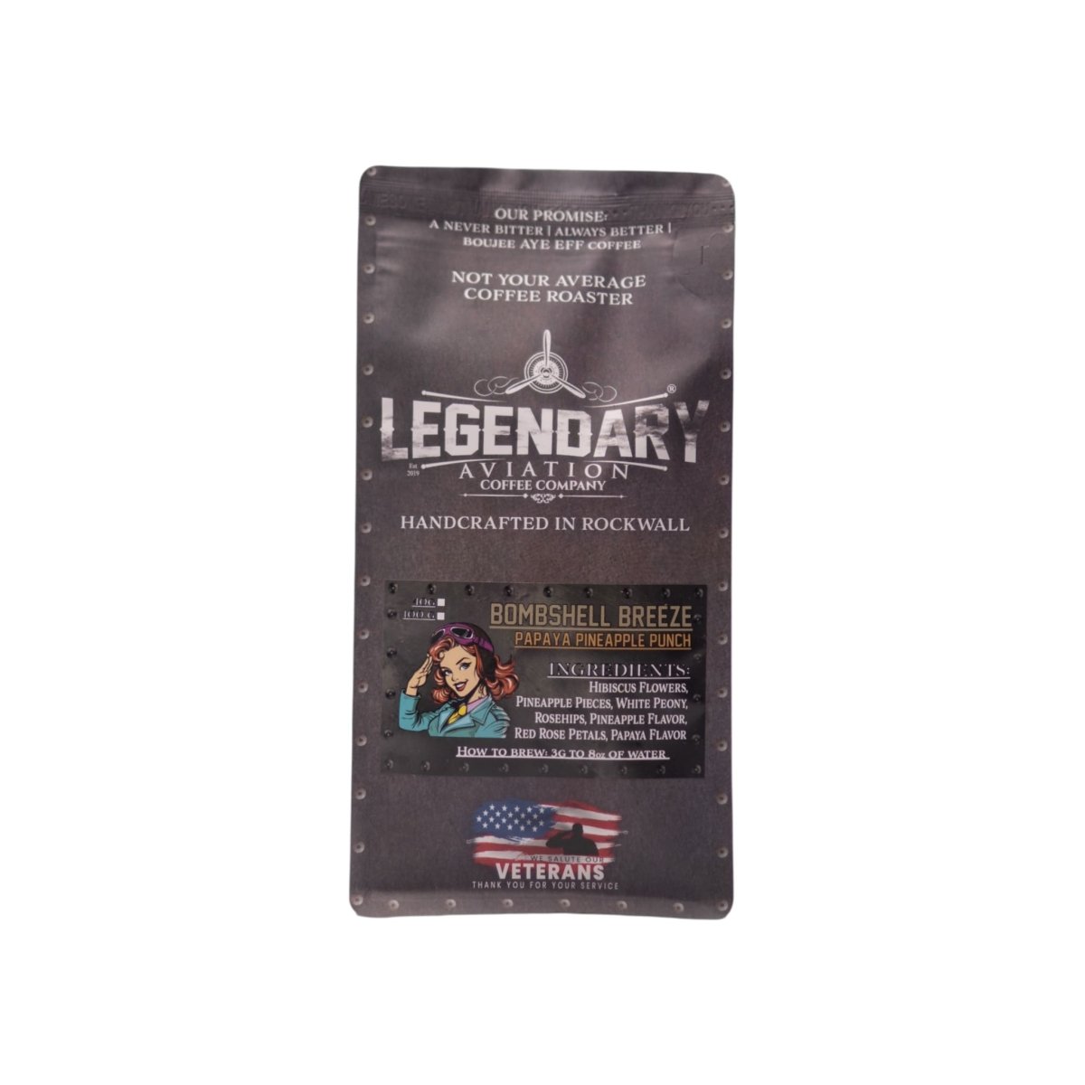 Bombshell Breeze | Papaya Pineapple Punch - Teas - Specialty Coffee, Teas, and Syrups, Air - Roasted in Rockwall, Texas by Legendary Aviation Coffee Company