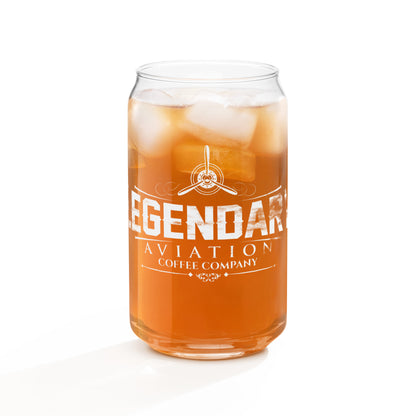 Legendary Logo'd Can-Glass