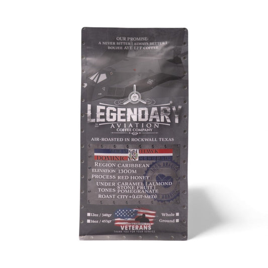 F - 117 Nighthawk | Dominican Republic Estate (Released 1/31/25) - Coffee - Specialty Coffee, Teas, and Syrups, Air - Roasted in Rockwall, Texas by Legendary Aviation Coffee Company