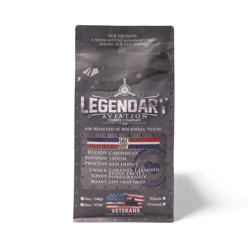 F - 117 Nighthawk | Dominican Republic Estate (Released 1/31/25) - Coffee - Specialty Coffee, Teas, and Syrups, Air - Roasted in Rockwall, Texas by Legendary Aviation Coffee Company