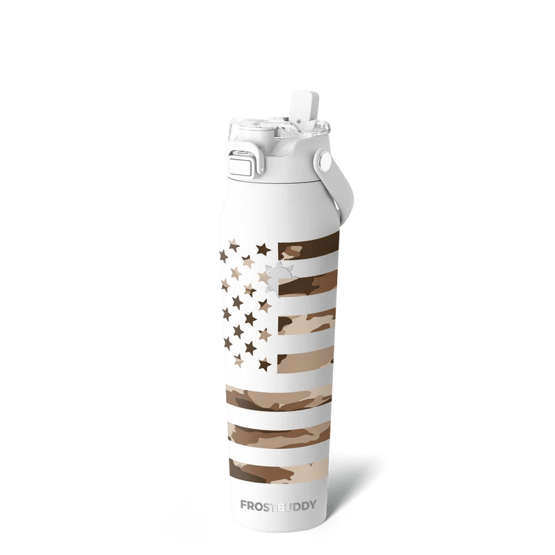 Legendary Gunmetal Flag | Mission-Ready To-Go Insulated Tumbler