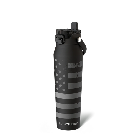Legendary Bottle Buddy 32oz | Gunmetal Glory Hydration Bottle - Mugs - Specialty Coffee, Teas, and Syrups, Air - Roasted in Rockwall, Texas by Legendary Aviation Coffee Company